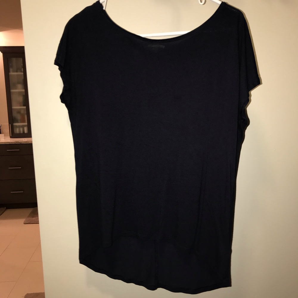 GAP navy wide neck tee